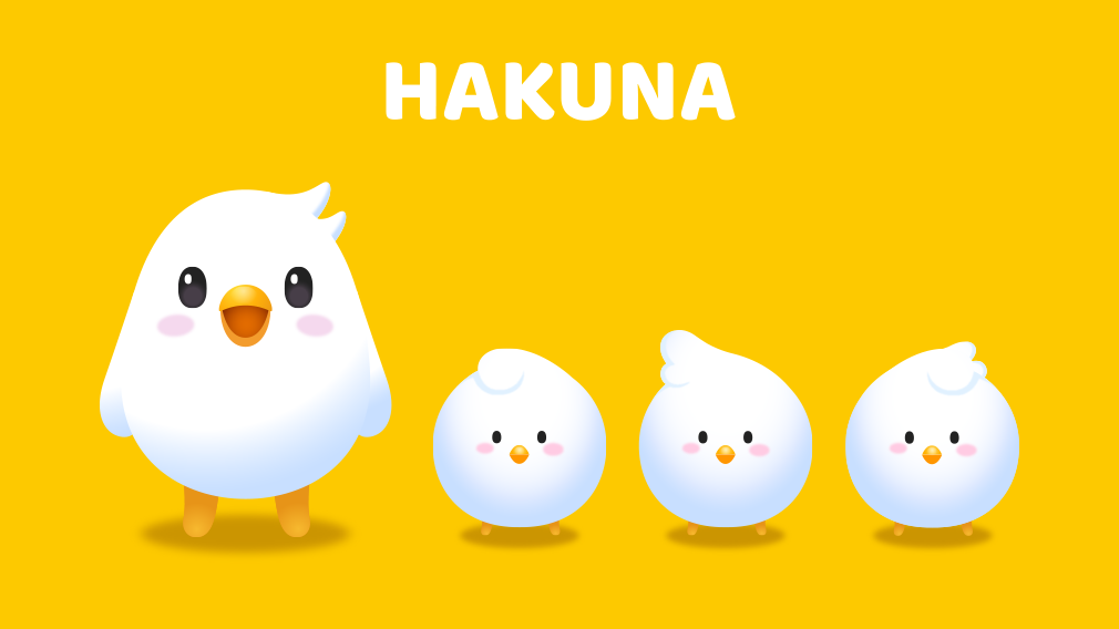 ライブ配信アプリ「HAKUNA」のギフトアイテムを制作いたしました